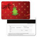 3D Lenticular Gift Card w/ Christmas Decorations Images (Blank)